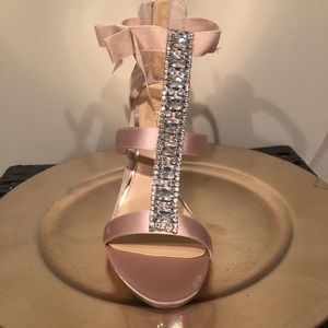 Badgley Mischka Champaign Jeweled High Heels